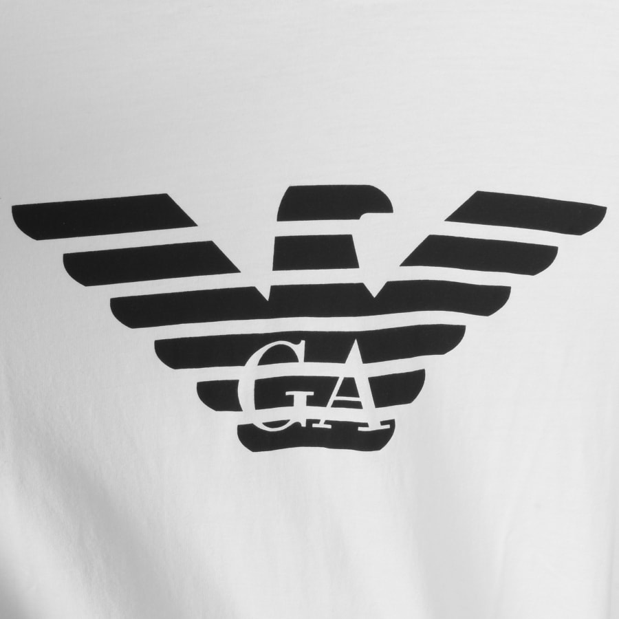Alternative Image for ProductEmporio Armani Crew Neck Logo T Shirt White3